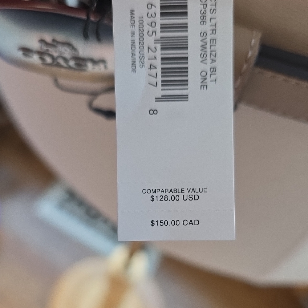 Coach Eliza Leather Belt NWT - Picture 3 of 9